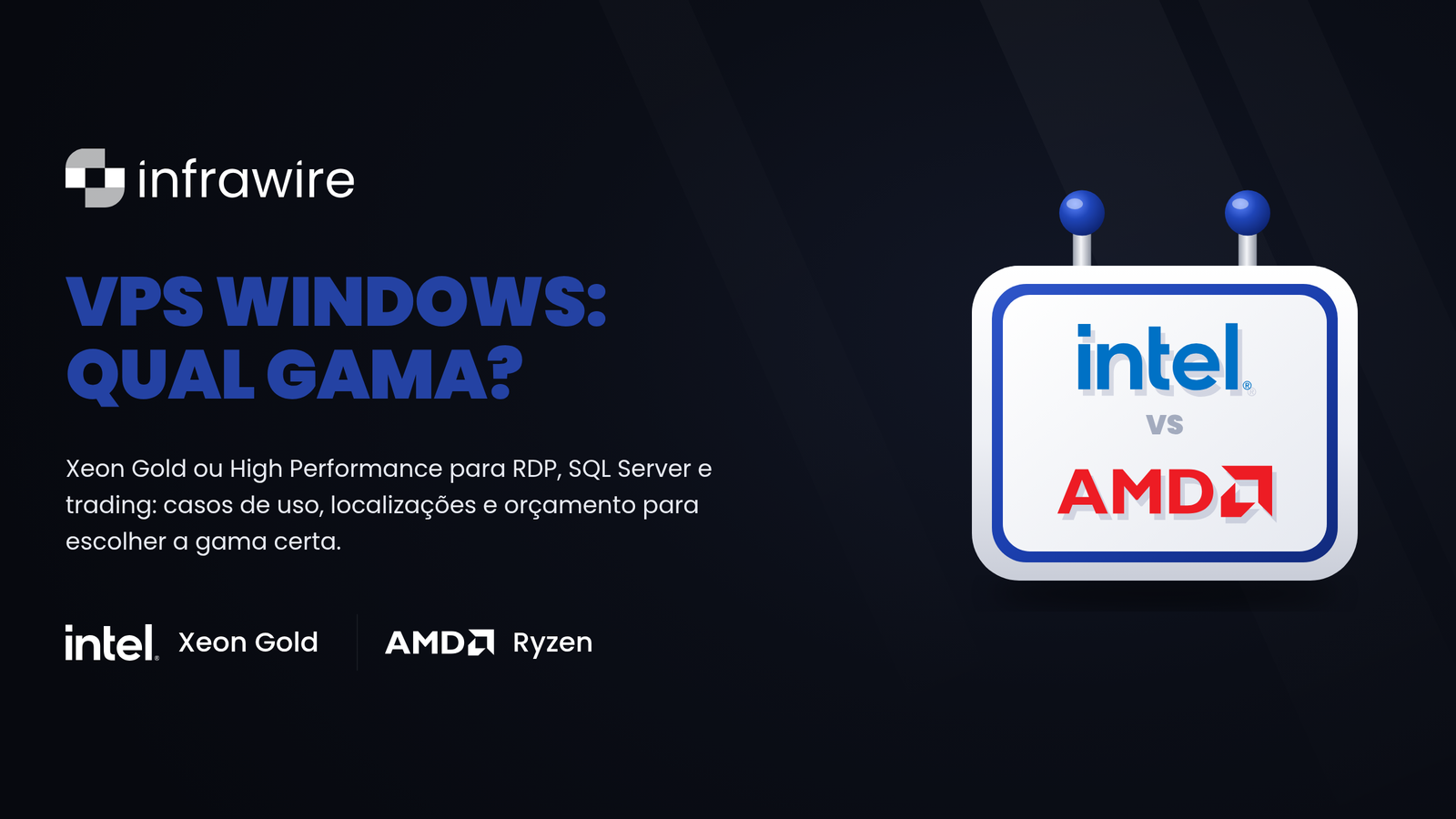 VPS Windows Xeon Gold ou High Performance: como escolher?