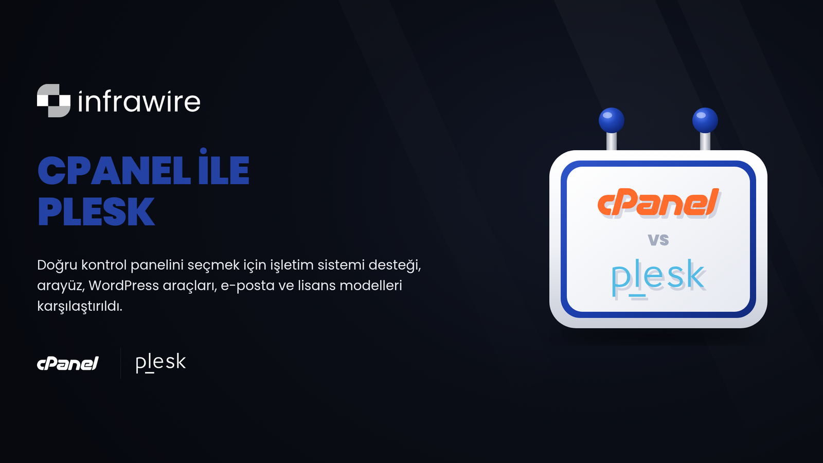 cPanel ile Plesk Karşılaştırması: 2026'da Hangi Hosting Kontrol Panelini Seçmelisiniz?